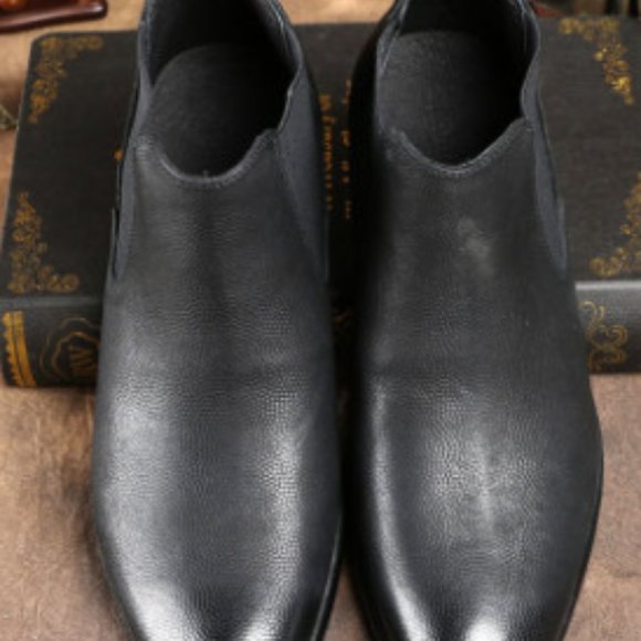 Cowhide round toe men\'s Boots main image 4